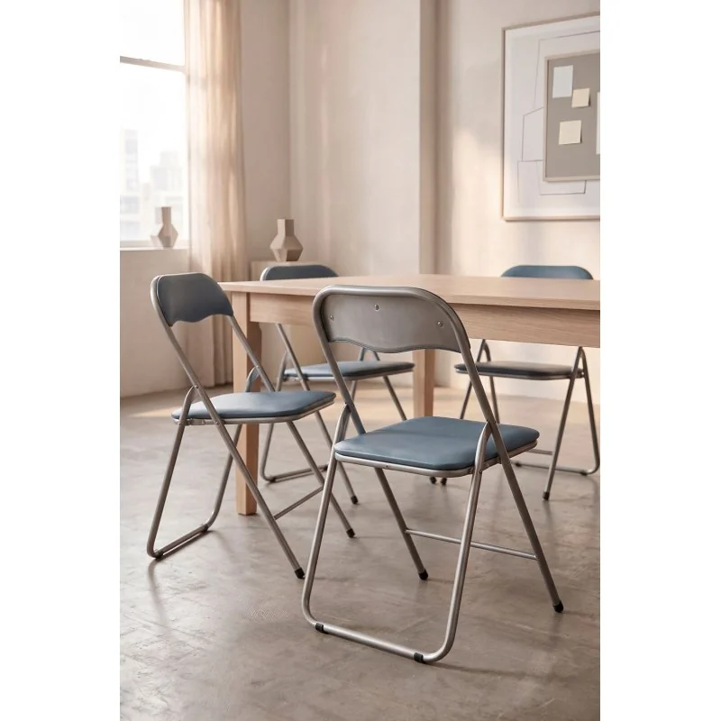 Silla de metal plegable acolchada Roxy Classic