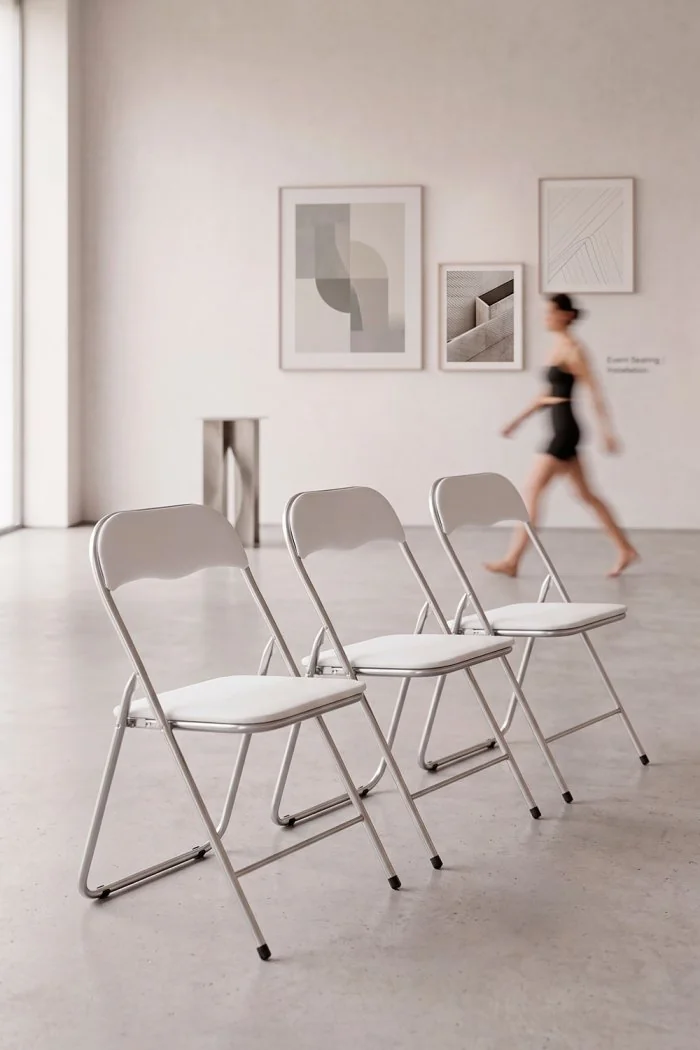 Silla de metal plegable acolchada Roxy Classic