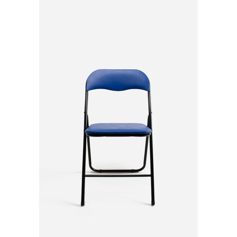 Silla de metal plegable acolchada Roxy Classic Noir