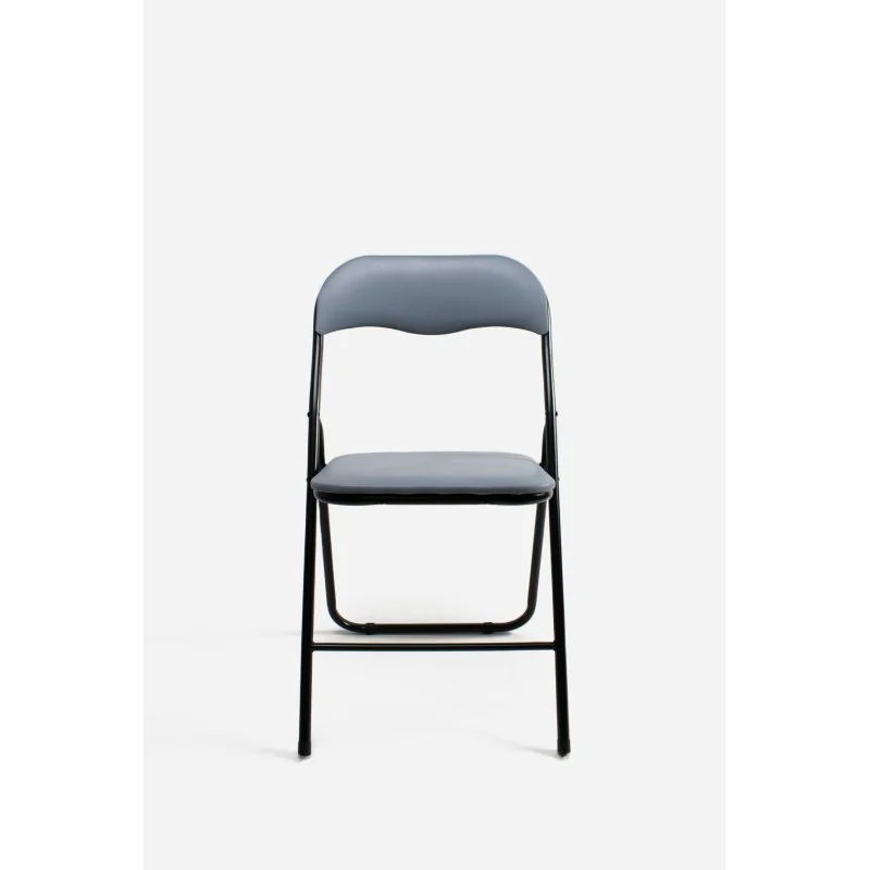 Silla de metal plegable acolchada Roxy Classic Noir