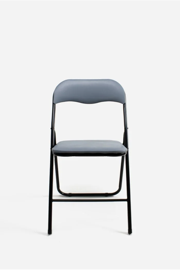 Silla de metal plegable acolchada Roxy Classic Noir