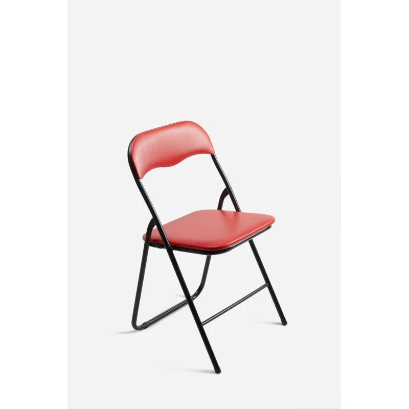 Silla de metal plegable acolchada Roxy Classic Noir