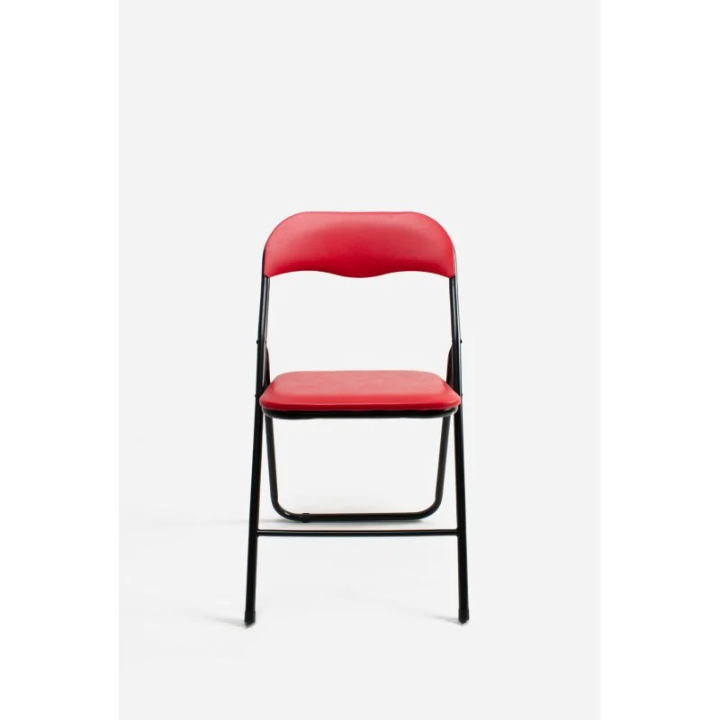 Silla de metal plegable acolchada Roxy Classic Noir