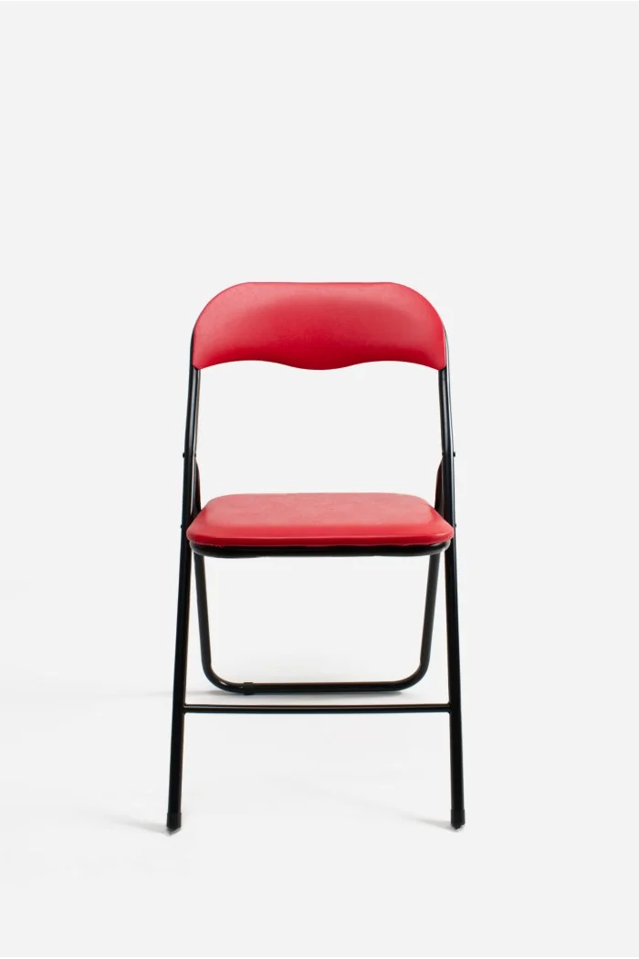 Silla de metal plegable acolchada Roxy Classic Noir