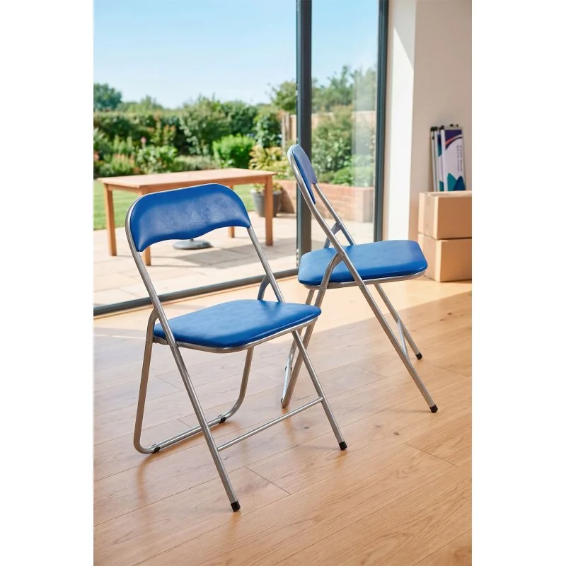 Silla de metal plegable acolchada Roxy Classic