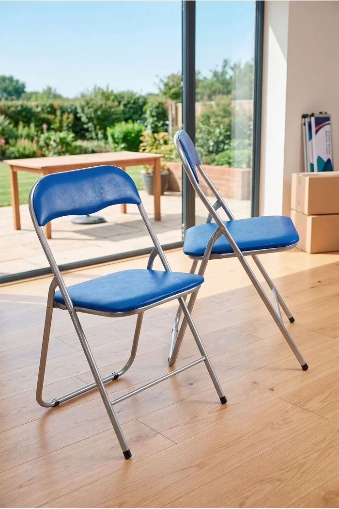 Silla de metal plegable acolchada Roxy Classic