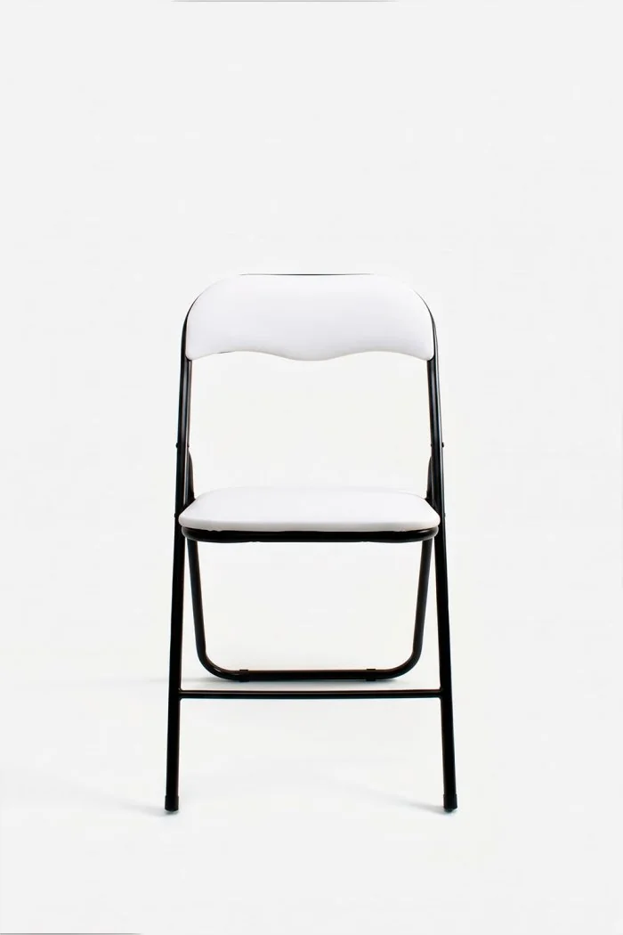 Silla de metal plegable acolchada Roxy Classic Noir