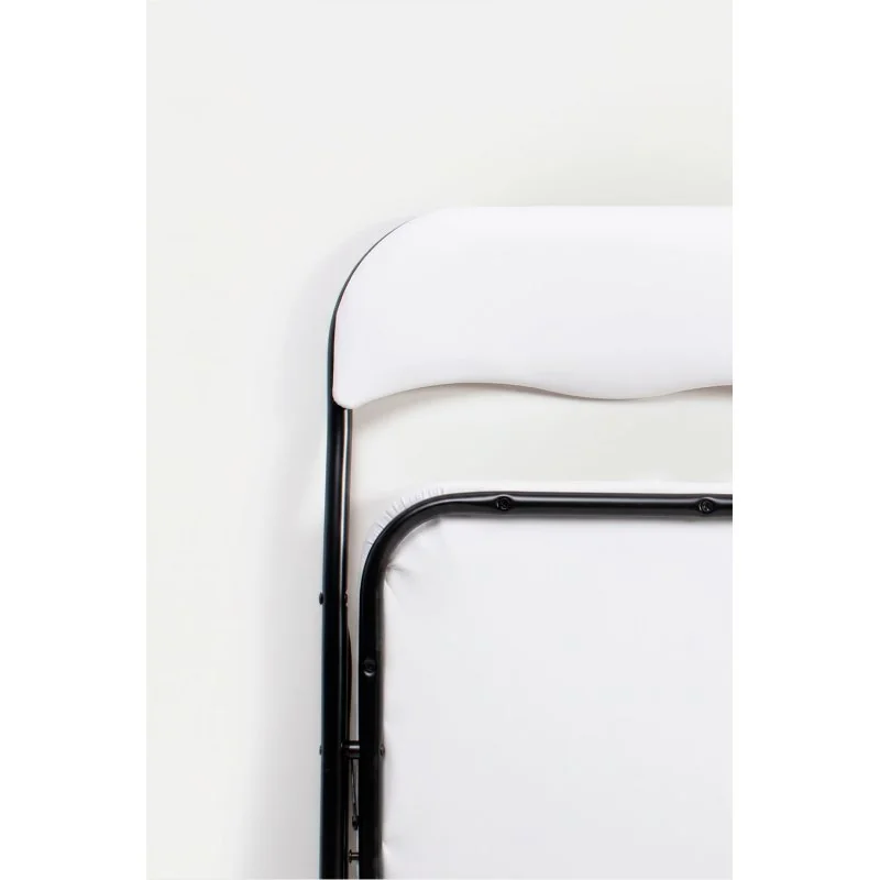 Silla de metal plegable acolchada Roxy Classic Noir
