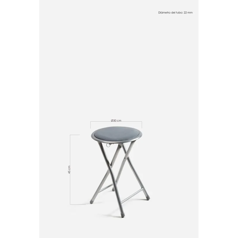 Taburete Bajo Plegable de Metal | The Secret Home