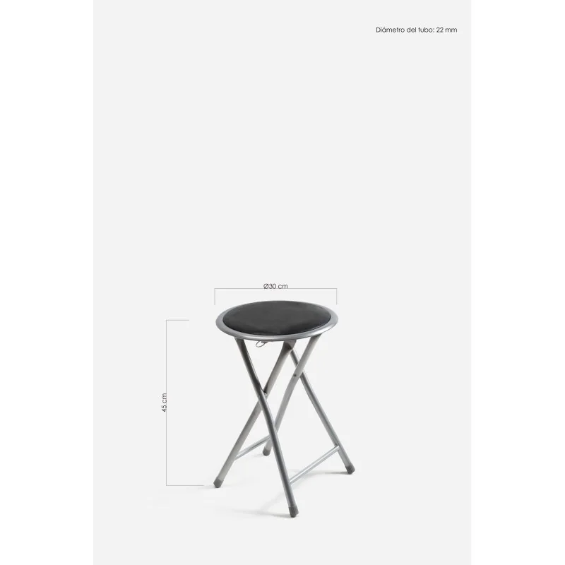 Taburete Bajo Plegable de Metal | The Secret Home