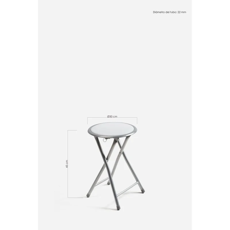 Taburete Bajo Plegable de Metal | The Secret Home
