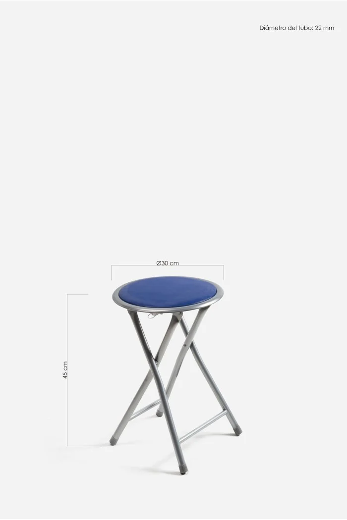 Taburete Bajo Plegable de Metal | The Secret Home