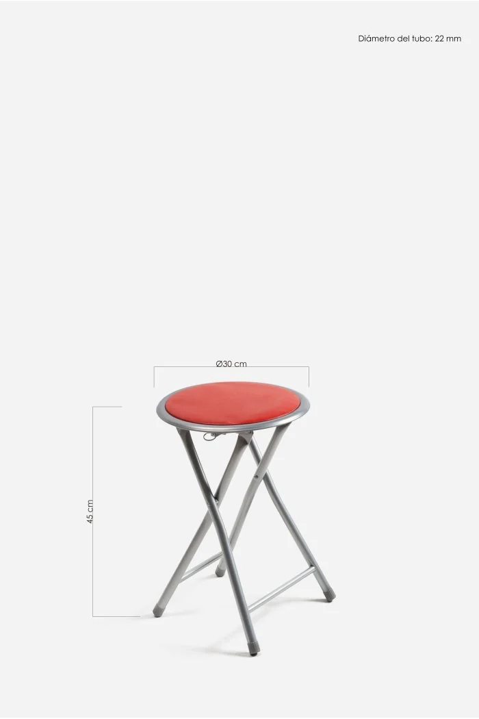 Taburete Bajo Plegable de Metal | The Secret Home
