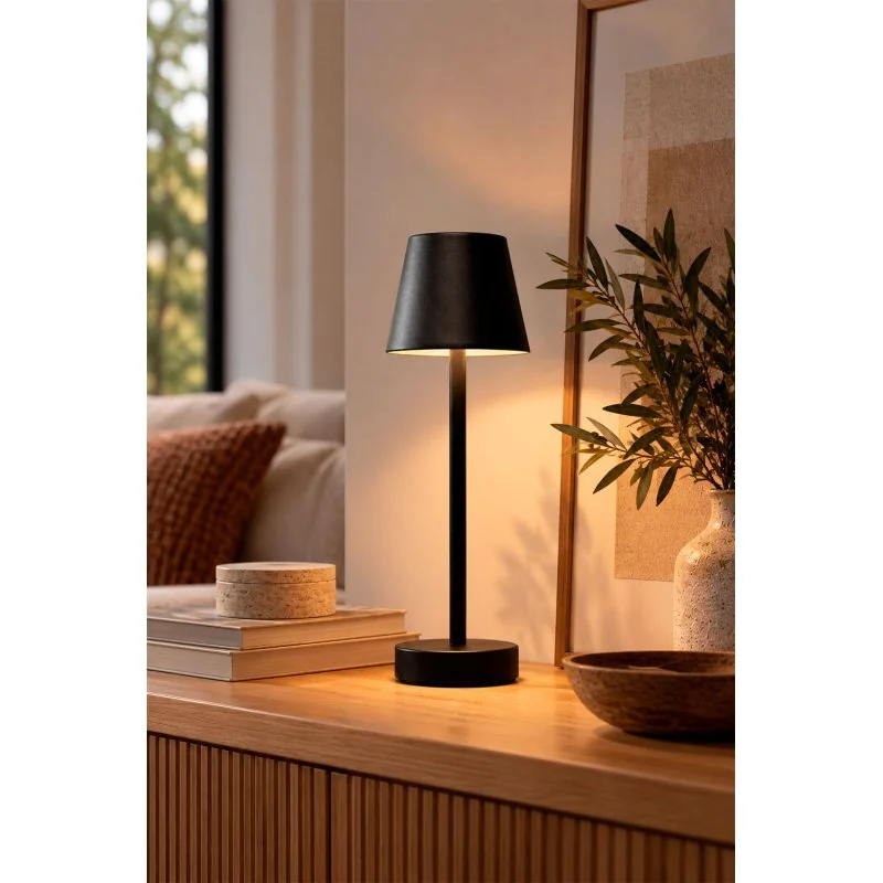 Lámpara Táctil LED Recargable Seb| Lámpara de Mesa USB