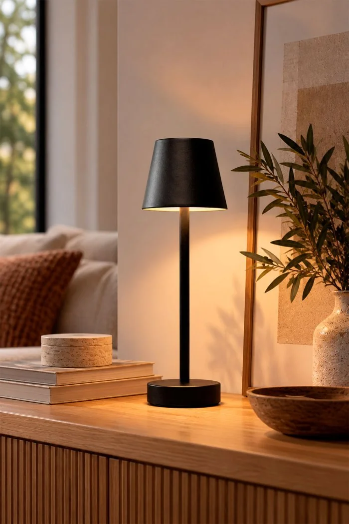 Lámpara Táctil LED Recargable Seb| Lámpara de Mesa USB
