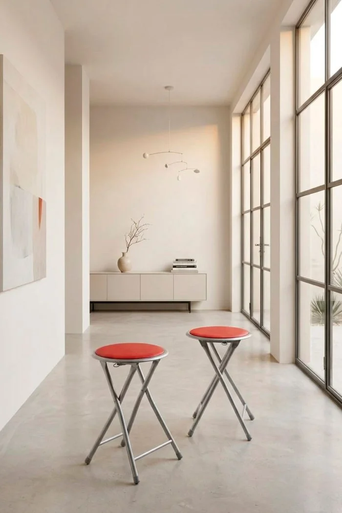 Taburete Bajo Plegable de Metal | The Secret Home