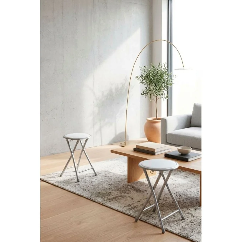 Taburete Bajo Plegable de Metal | The Secret Home