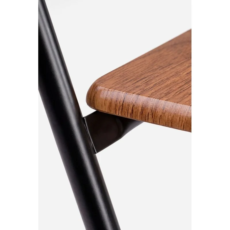 Taburete plegable alto Lur | Taburete plegable con respaldo