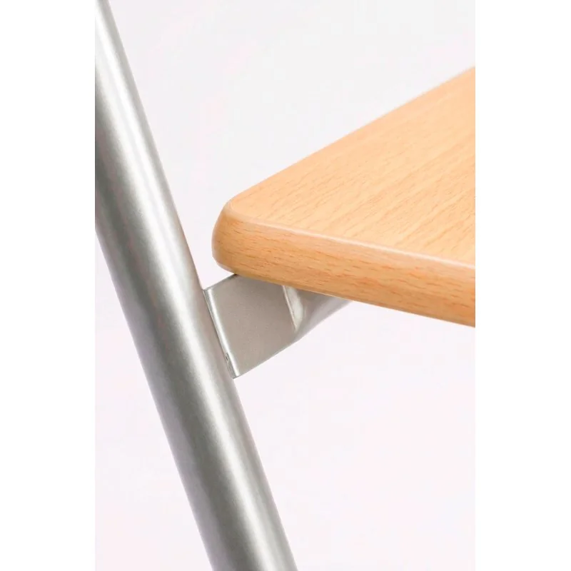 Taburete plegable alto Lur | Taburete plegable con respaldo