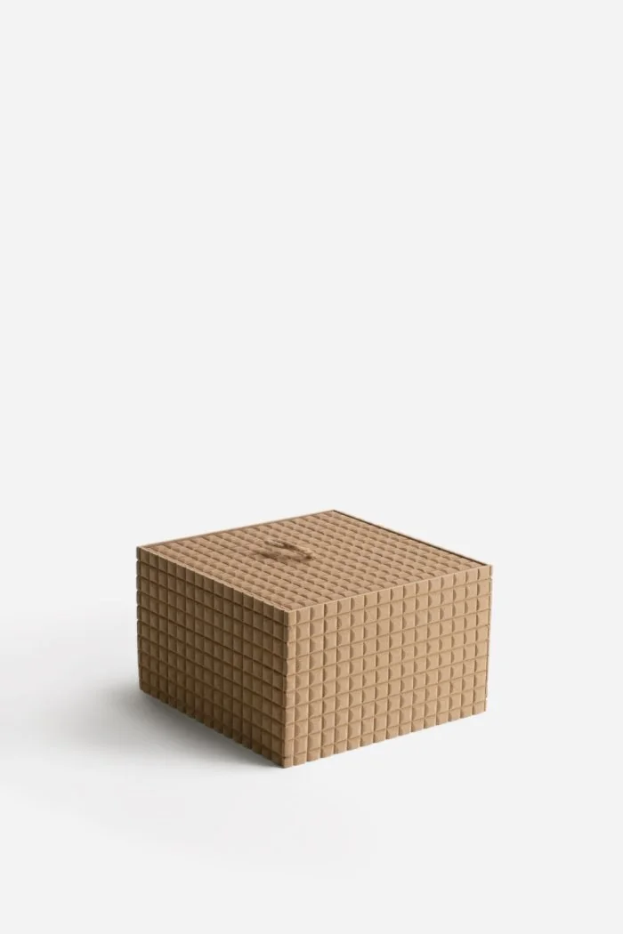 Caja Organizadora con Tapa de MDF Duna | 3 Tamaños y 2 Colores