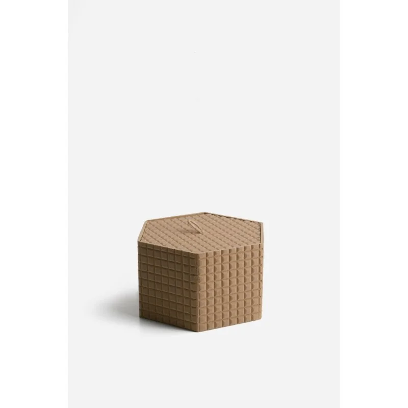 Caja Organizadora con Tapa de MDF Duna Hexa | 3 Tamaños y 2 Colores