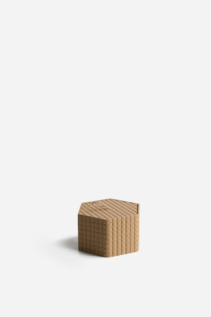 Caja Organizadora con Tapa de MDF Duna Hexa | 3 Tamaños y 2 Colores