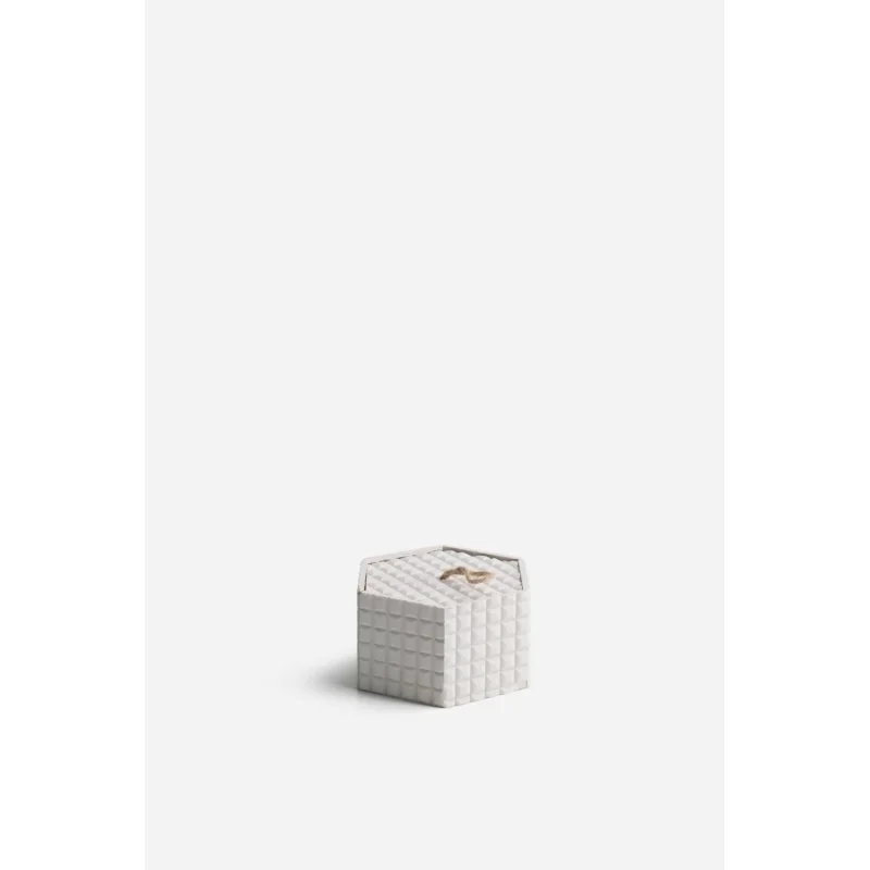 Caja Organizadora con Tapa de MDF Duna Hexa | 3 Tamaños y 2 Colores