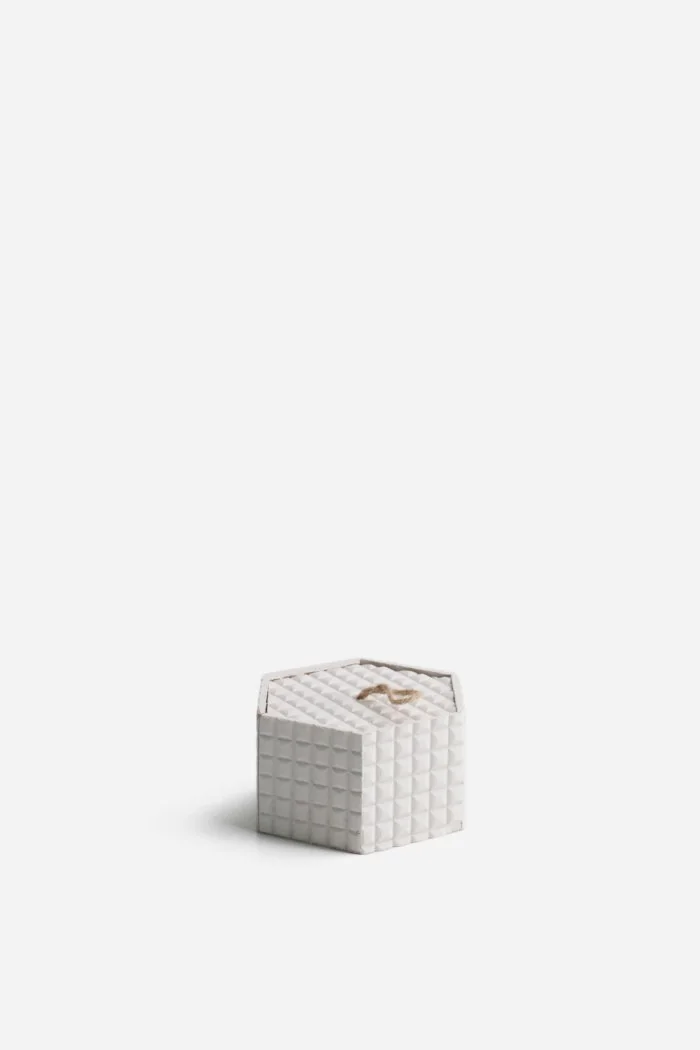 Caja Organizadora con Tapa de MDF Duna Hexa | 3 Tamaños y 2 Colores