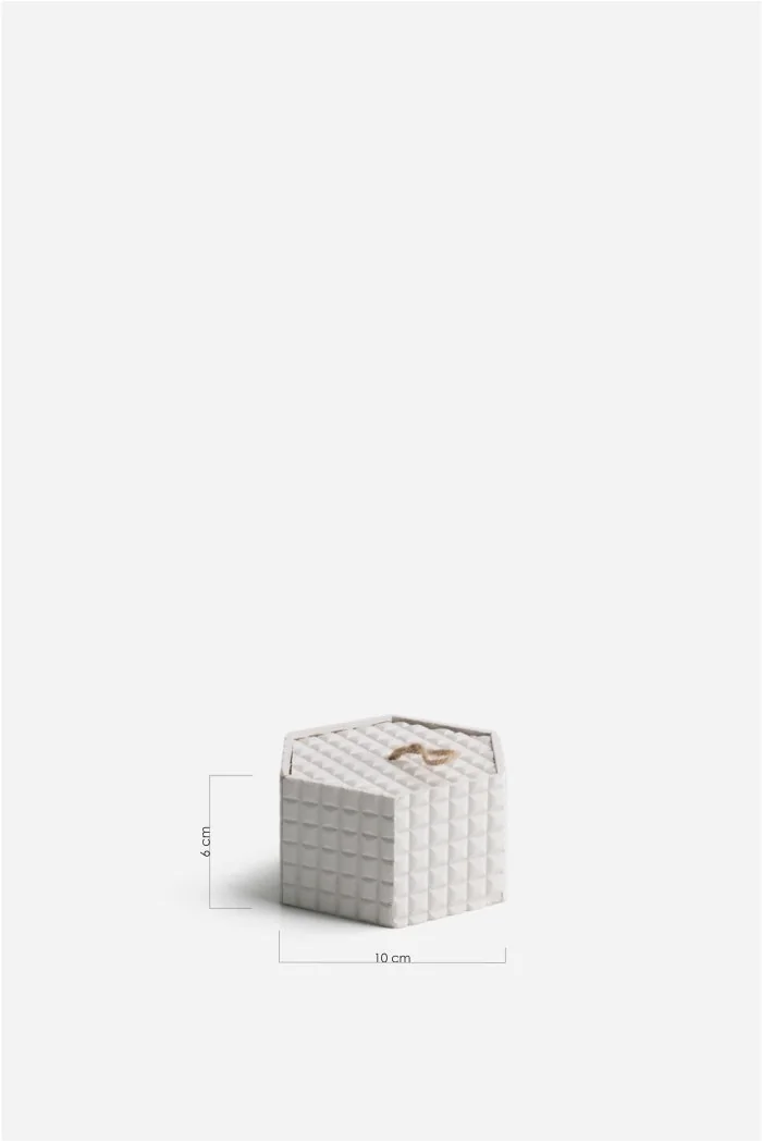 Caja Organizadora con Tapa de MDF Duna Hexa | 3 Tamaños y 2 Colores