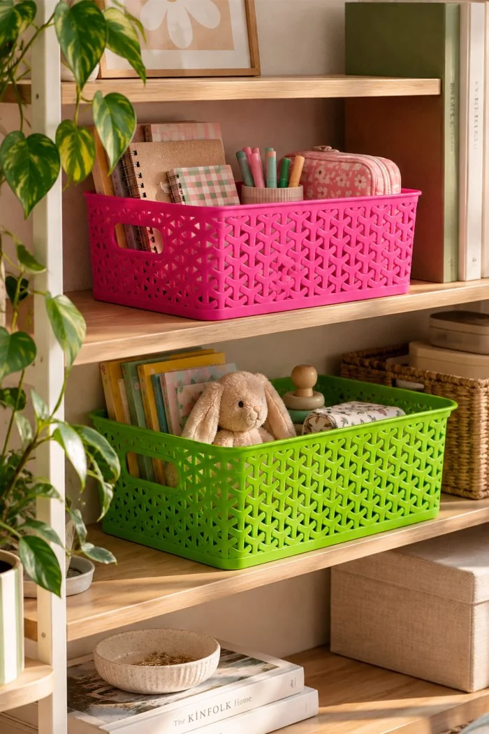Cesta Organizadora Multiusos PVC 35 cm | The Secret Home