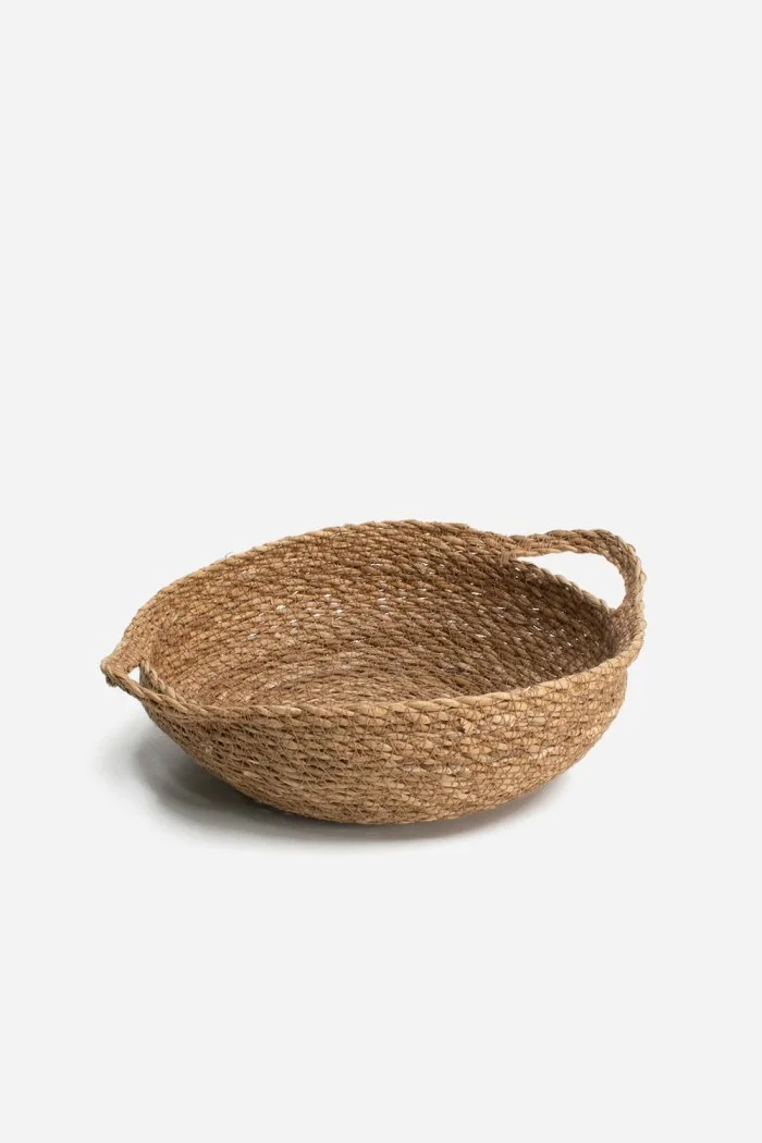 Frutero Senda de enea natural con asas 26 cm