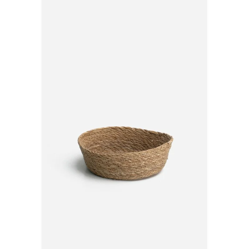 Frutero Ovalado Senda de Enea Natural Trenzada 21x19x9 cm