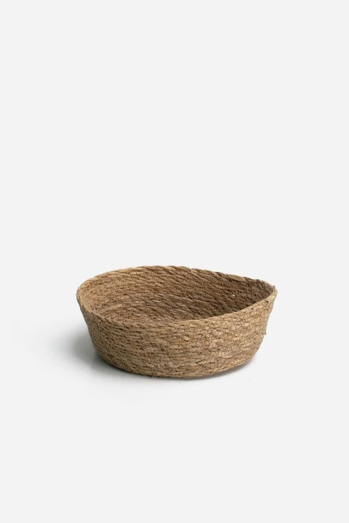 Frutero Ovalado Senda de Enea Natural Trenzada 21x19x9 cm