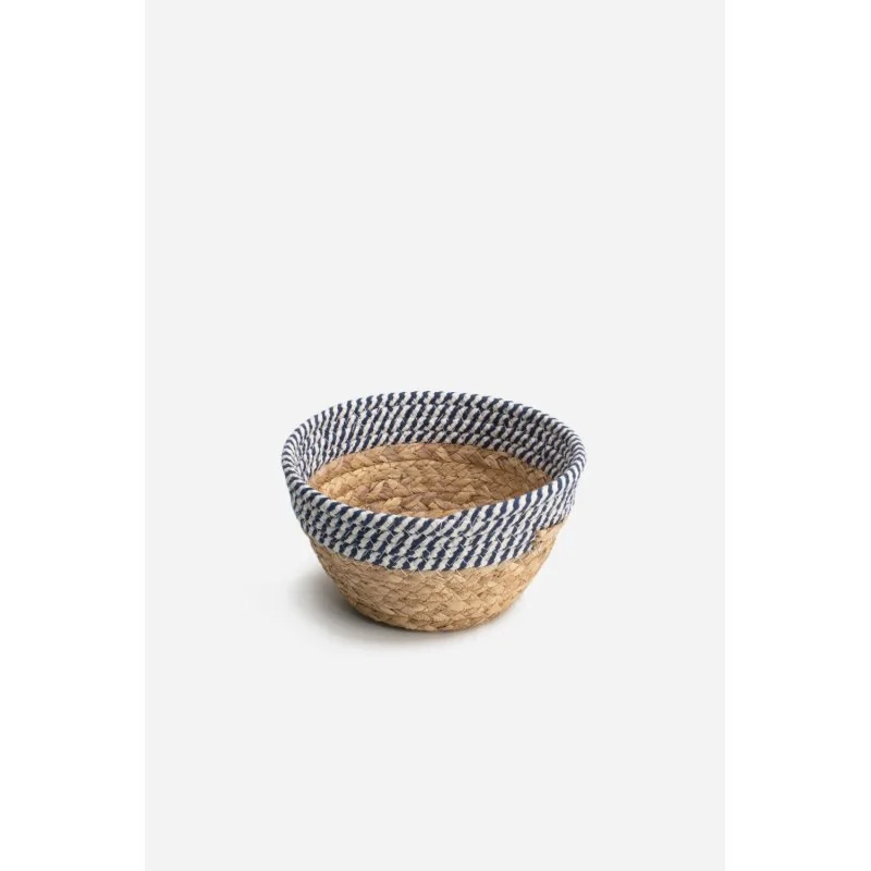 Cesto Decorativo Alondra de Enea y Algodón Ø19 cm