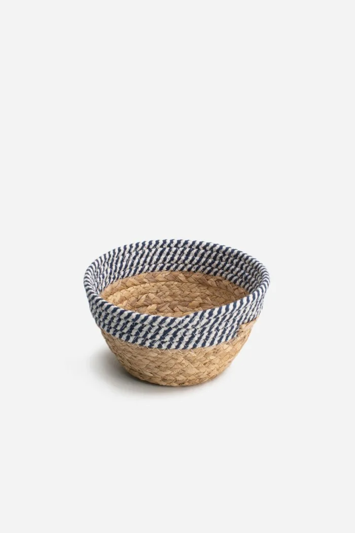 Cesto Decorativo Alondra de Enea y Algodón Ø19 cm