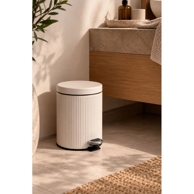 Papelera de Baño con Pedal 5L Veer | Papelera Acero Inoxidable