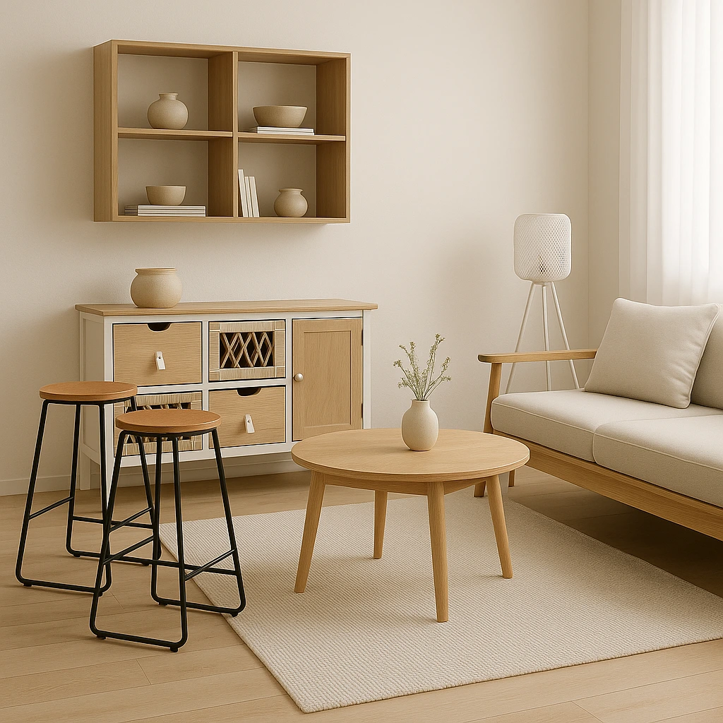 Muebles: salón, comedor y dormitorio