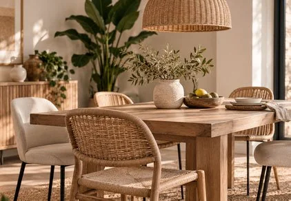 ¿Cómo combinar mesas y sillas de comedor?